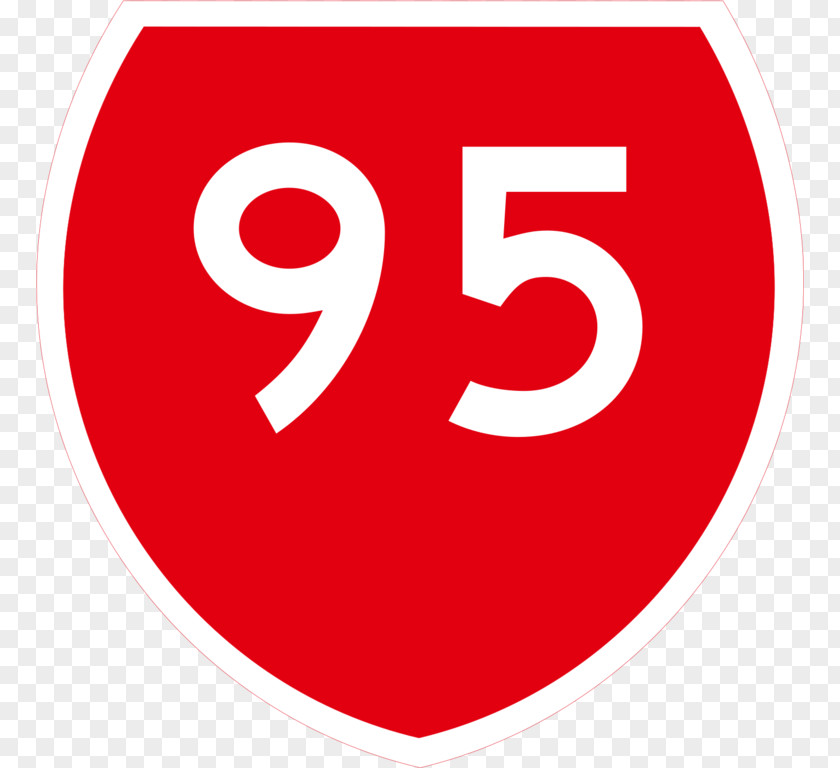 Road Interstate 95 In South Carolina US Highway System Traffic Sign PNG
