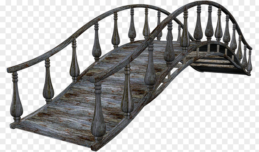 Bridge The Iron Simple Suspension Wood Timber PNG