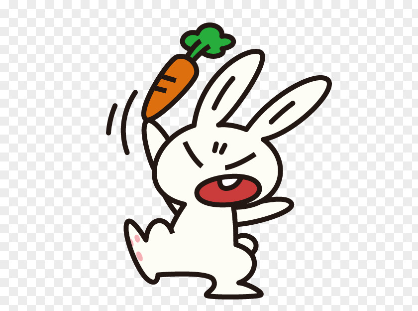 Cartoon Angry Rabbit Anger Clip Art PNG