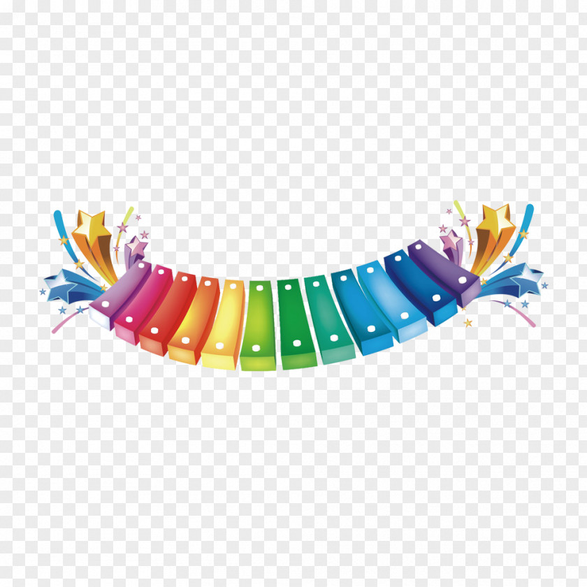 Color Piano Keyboard Musical PNG