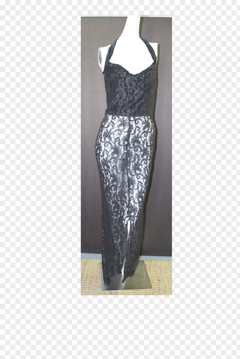 Fashion Lace Cocktail Dress Gown Neck PNG