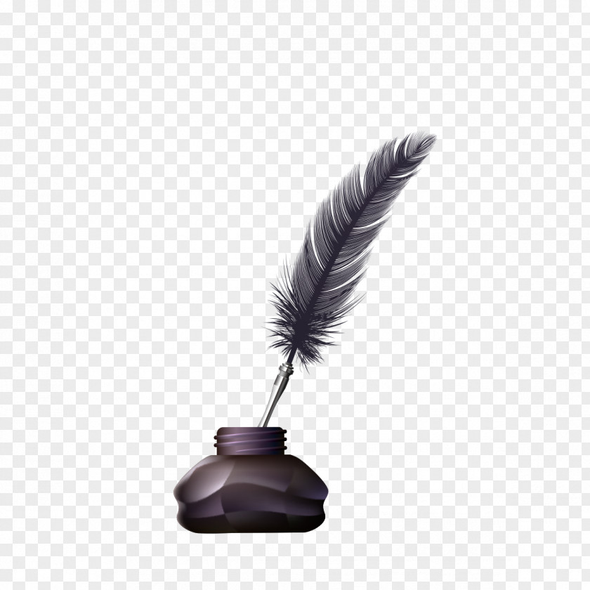 Ink Pen Feather PNG