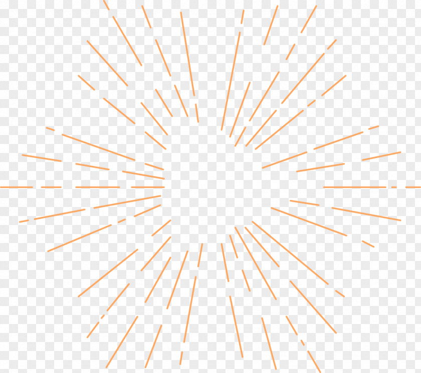 Rays Circle Angle Symmetry Font PNG