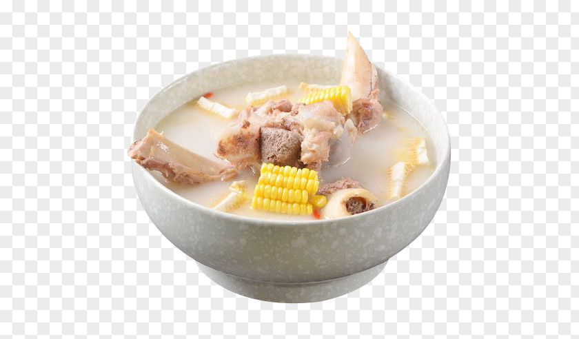 Boy Bone Stewed Corn Asian Cuisine Soup Designer PNG