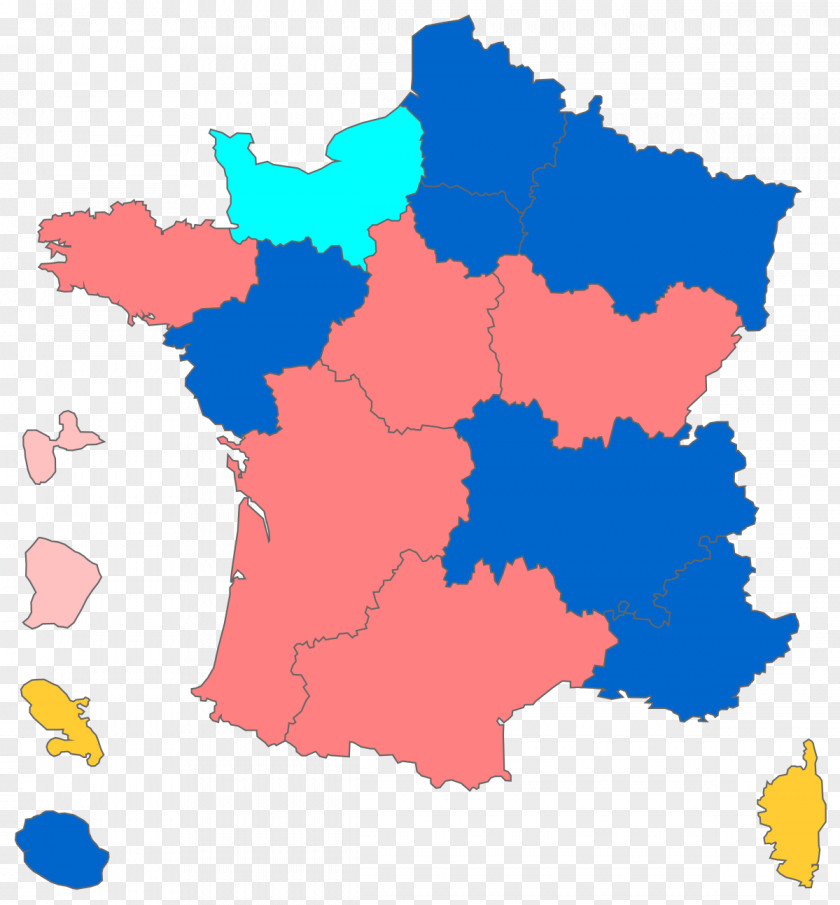 Map French Regional Elections, 2015 Aquitaine Languedoc-Roussillon-Midi-Pyrénées Île-de-France Corsica PNG