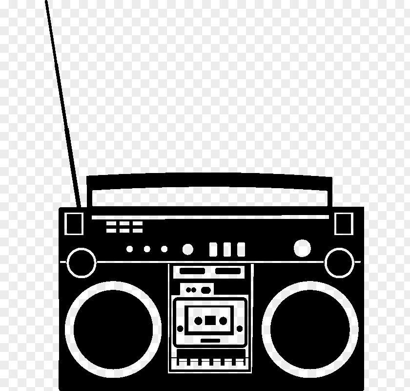 Radio Wall Decal Breakdancing Boombox Hip Hop PNG