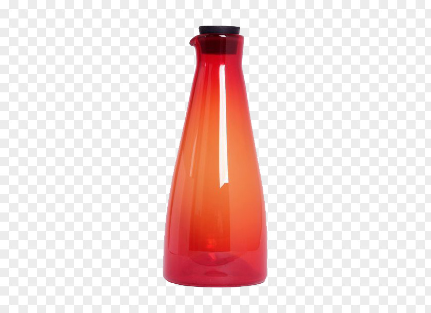 Red Glass Bottle Liquid Vase Water Bottles PNG