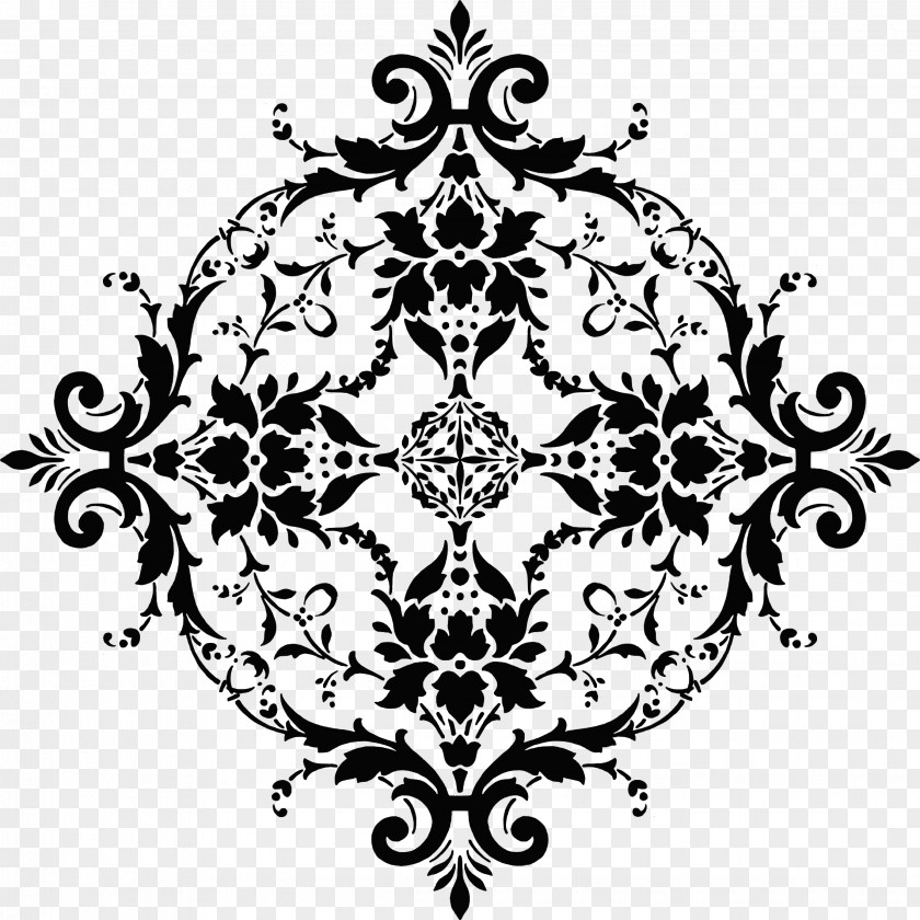 Design Floral Black And White Visual Arts Clip Art PNG