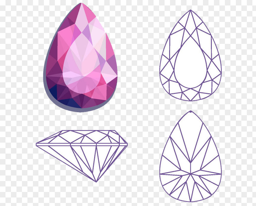 Diamond Cutting Crystal Gemstone Cut Jewellery PNG