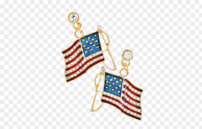 Jewellery Earring Diamond-like Carbon Flag Of The United States PNG