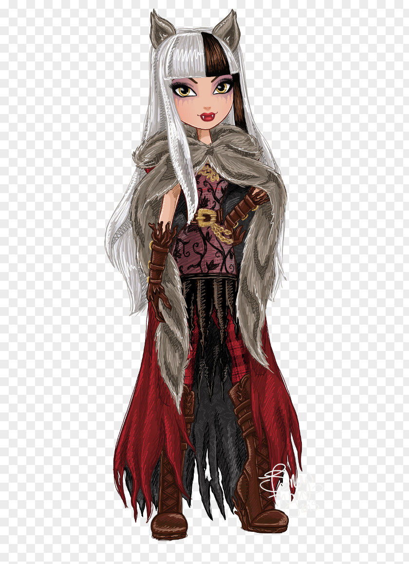 Gray Wolf Ever After High Big Bad Doll Monster PNG