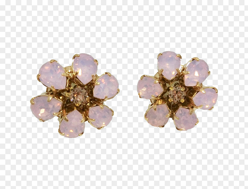 Lilac Amethyst Earring Body Jewellery PNG