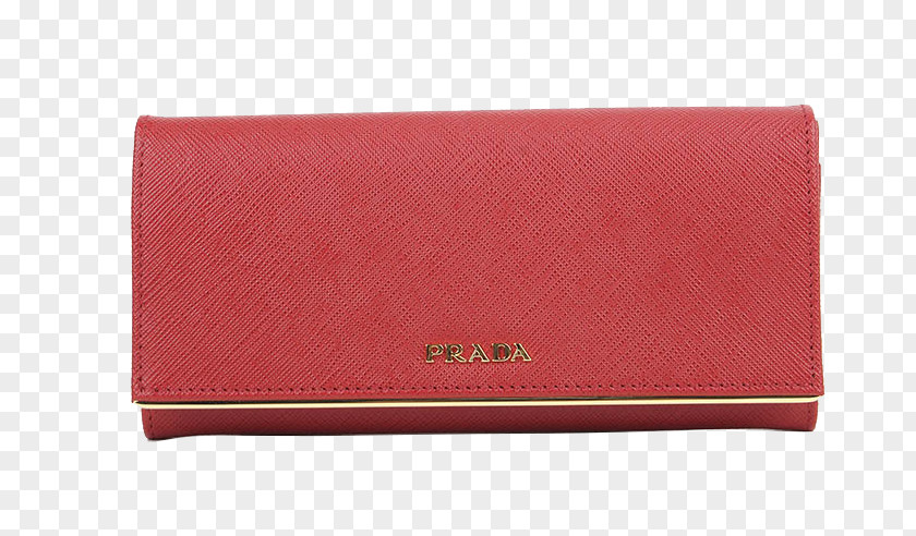 Ms. PRADA Leather Wallet Coin Purse PNG