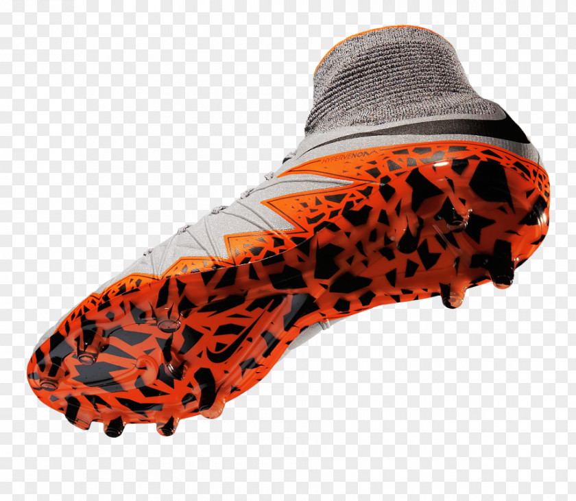 Dynamic Football Nike Hypervenom Boot Shoe Orange S.A. PNG