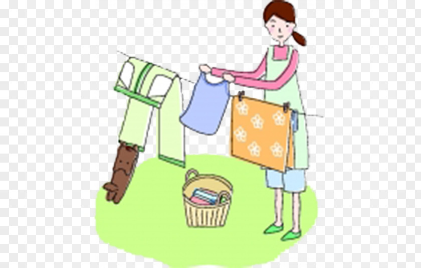 Mother And Puppy Dry Clothes Clothing Trousers Cartoon Illustration PNG