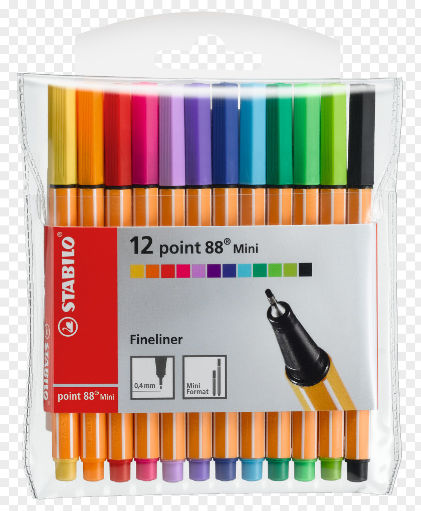 Pen Stabilo Point 88 Mini Fineliner Marker Schwan-STABILO Schwanhäußer GmbH & Co. KG PNG