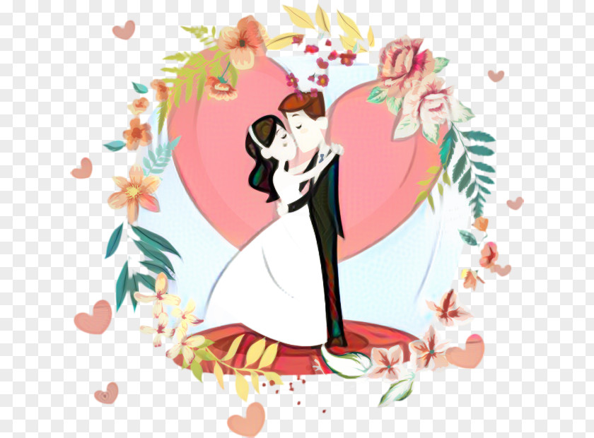 Romance Plant Wedding Invitation Background PNG