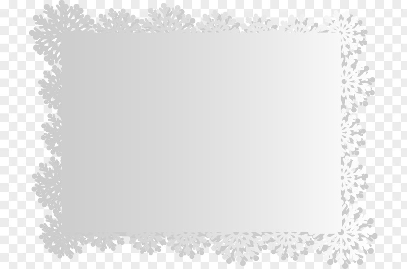 Snowflake Border Picture Frame Download PNG