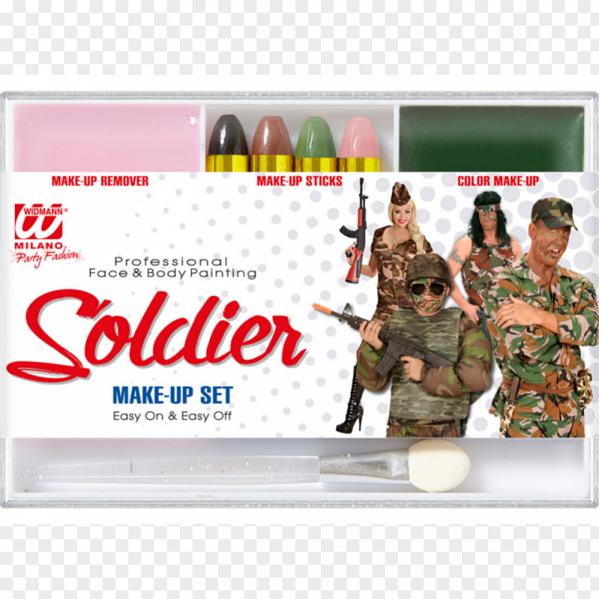 Soldier Make-up Cosmetics Military Body Painting PNG