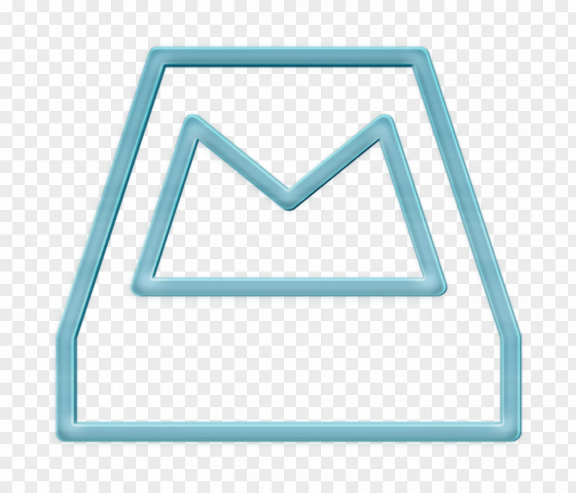 Triangle Turquoise Brand Icon Logo Mailbox PNG