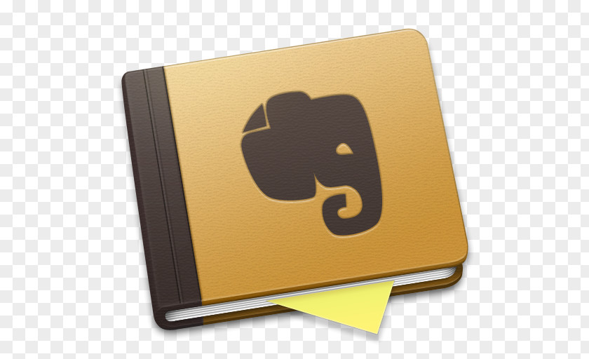 Evernote Brown Alt Brand Yellow Font PNG
