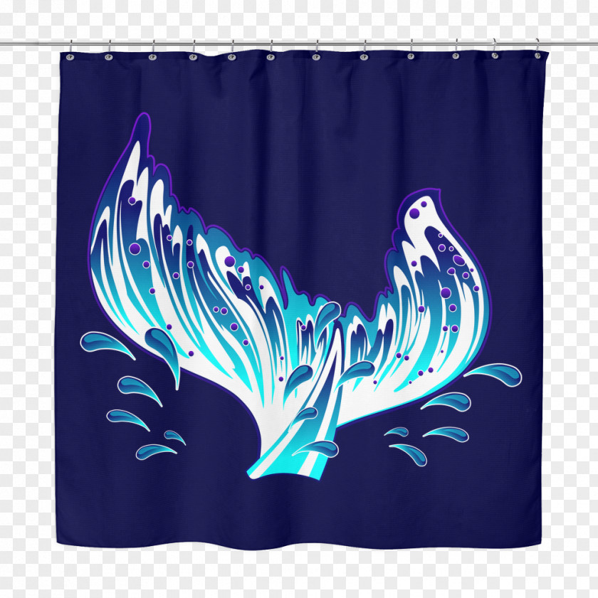 Mermaid A Textile Curtain Douchegordijn PNG