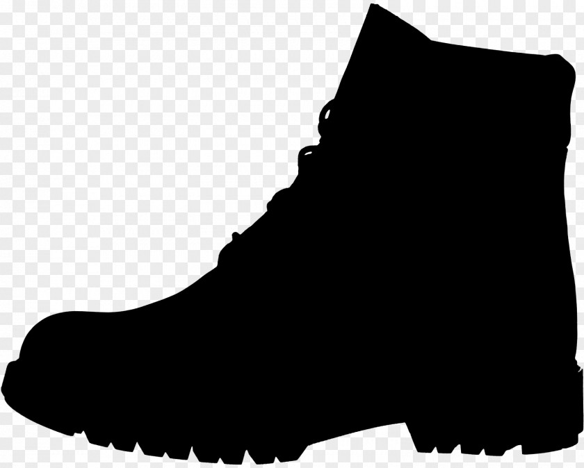 Shoe Boot Walking Font Black M PNG