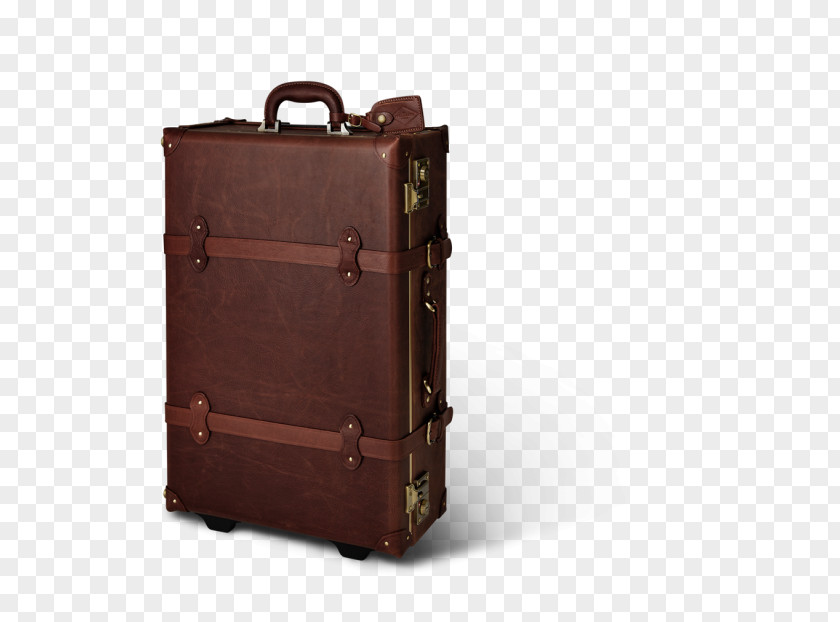 Vintage Suitcase Baggage Briefcase Leather PNG