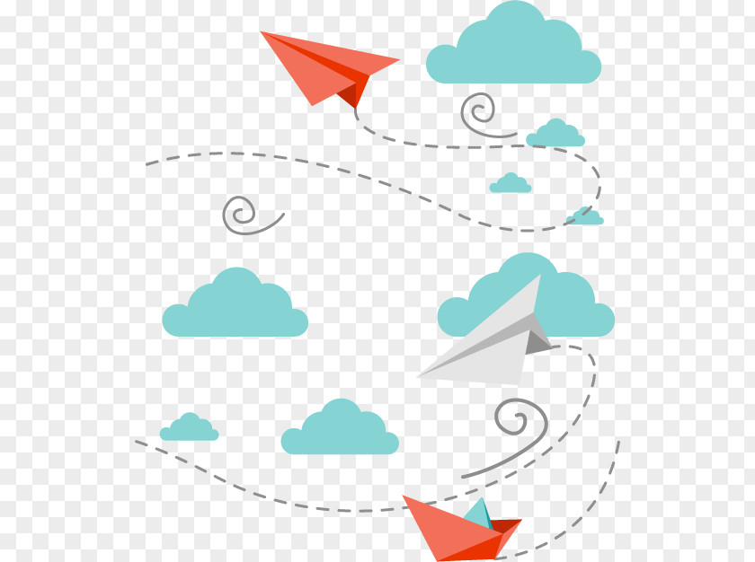 Airplane Paper PNG