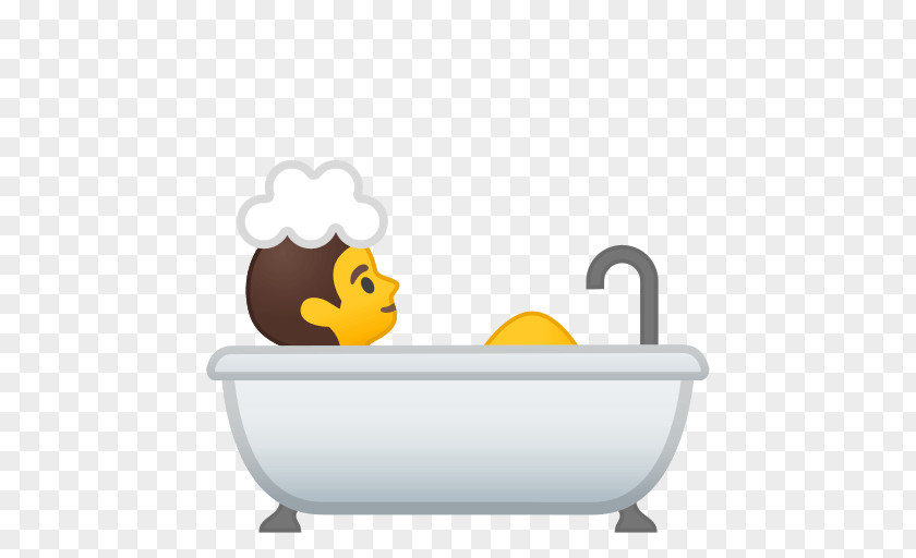 Bathtub Rubber Ducky Smiley Emoji PNG