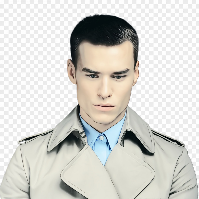 Gentleman Outerwear Face Forehead Chin Male White-collar Worker PNG
