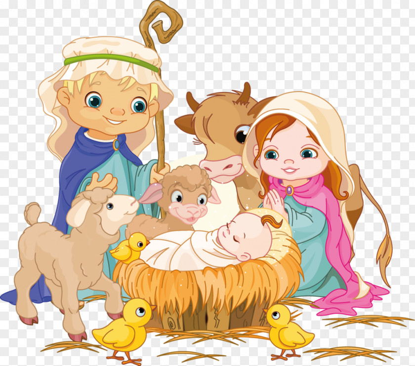 Holy Bible Family Nativity Scene Of Jesus Clip Art PNG