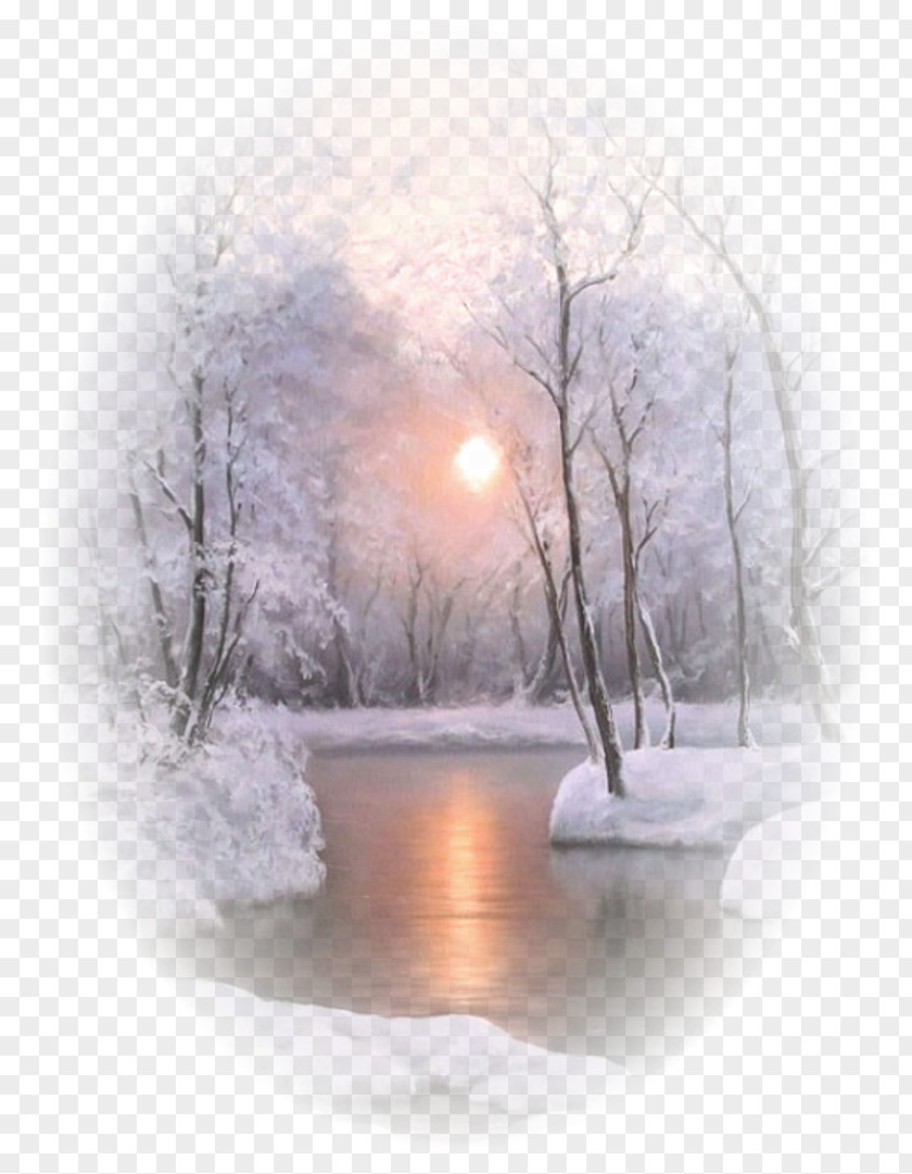 Winter Painter Landscape Painting Art Realism PNG