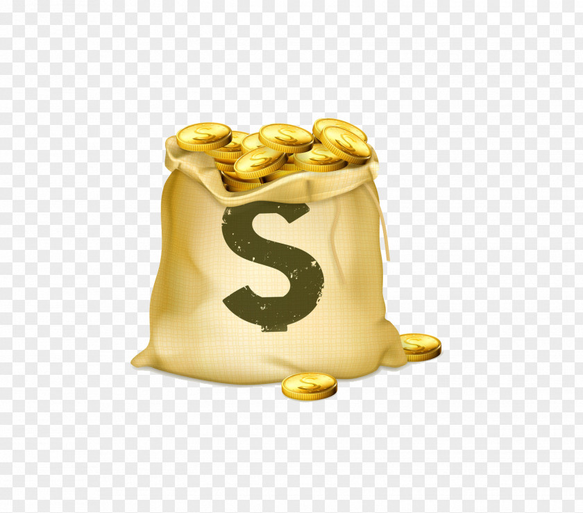 Bag Of Gold Coins Coin PNG