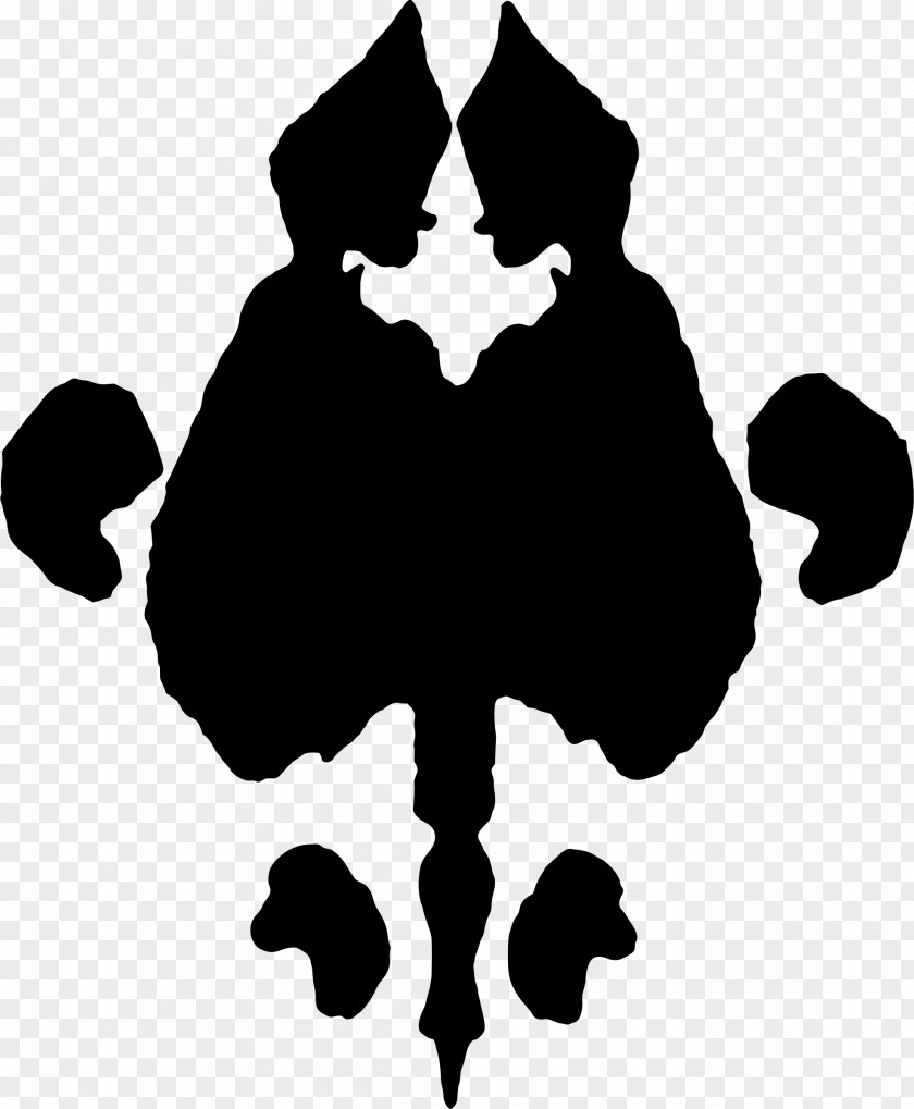 Chicken Rorschach Test Silhouette Clip Art PNG