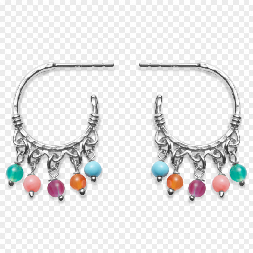Silver Earring Gold Moonstone PNG