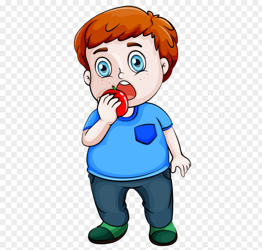 Boy Eating Apple Stock Photography Clip Art PNG