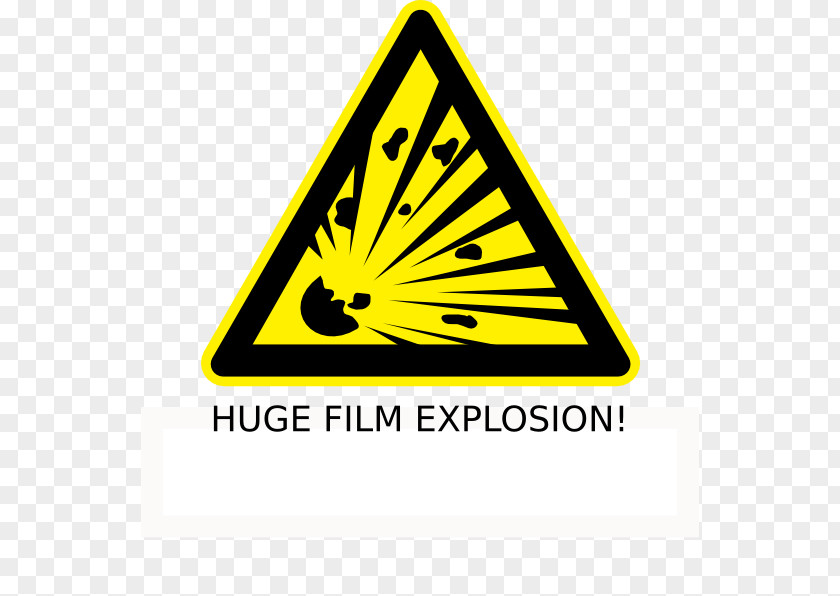 Explosion Explosive Material Warning Sign PNG
