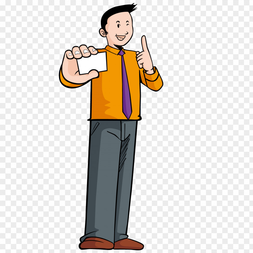 Holding Business Card Man Businessperson PNG