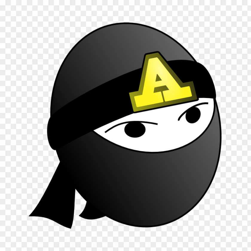 NINJA LOGO Headgear Character Clip Art PNG