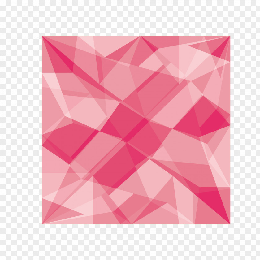 Vector Red Stereo Geometric Background Solid Geometry PNG