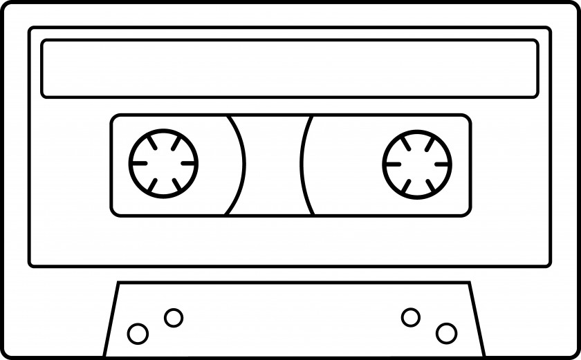 Black Tape Cliparts Adhesive Compact Cassette Line Art Drawing Clip PNG