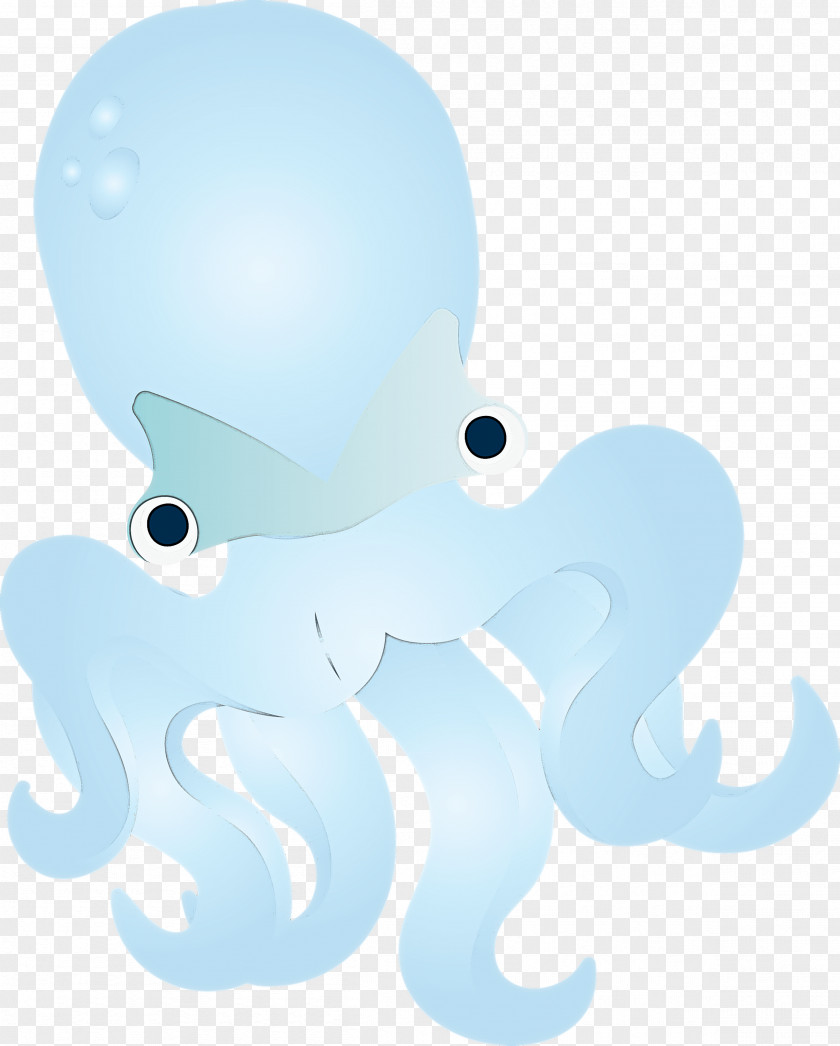 Octopus Blue Aqua Turquoise Giant Pacific PNG