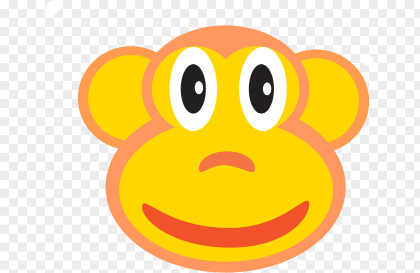 Smiley Monkey Clip Art PNG