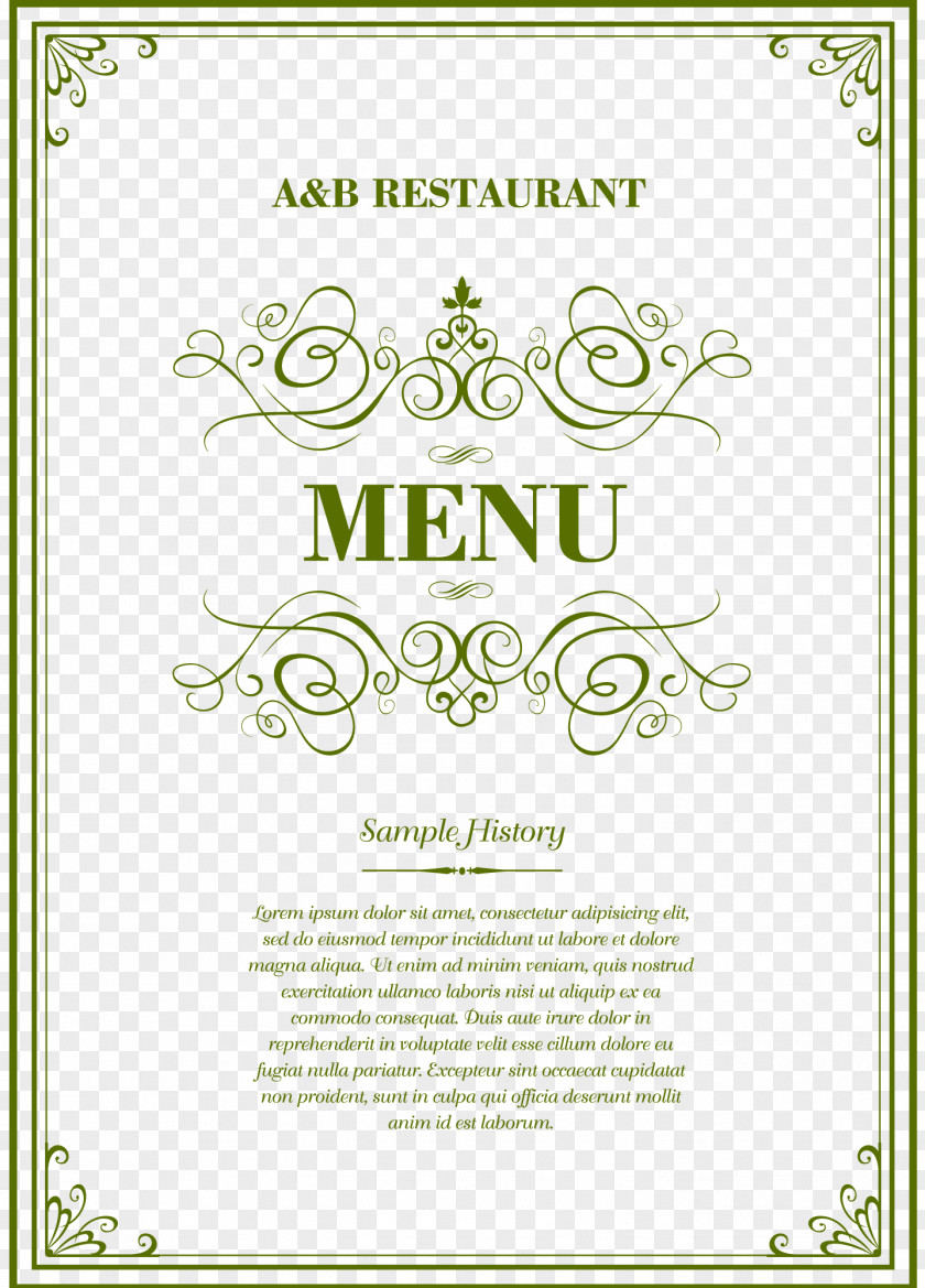 Vector Design Certificate Is Issued Menu Ornament PNG