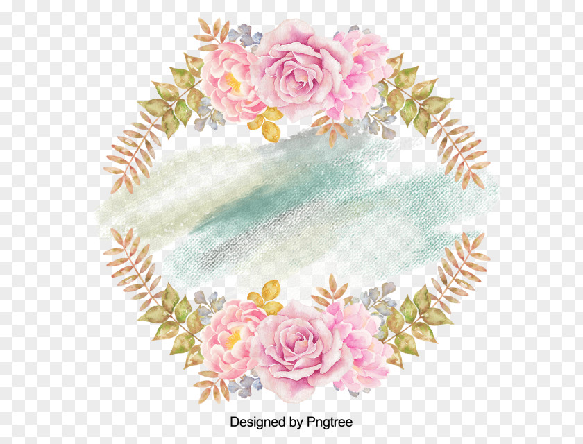 Flower Watercolor Painting Garden Roses Floral Design PNG