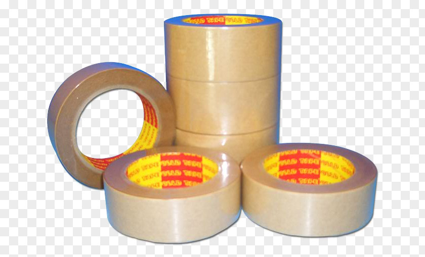 Gold Tape Adhesive Paper Box-sealing Natural Rubber PNG