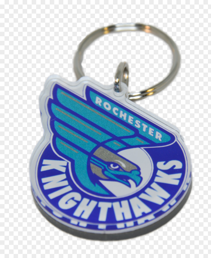 Keychain Shape Rochester Knighthawks Key Chains Sticker Cobalt Blue PNG