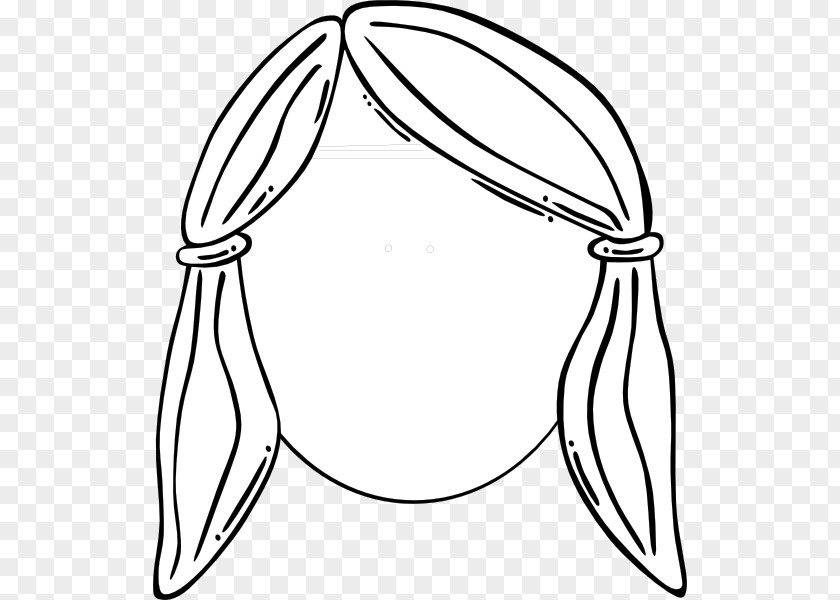 Outline Of A Girls Face Cartoon Smiley Clip Art PNG