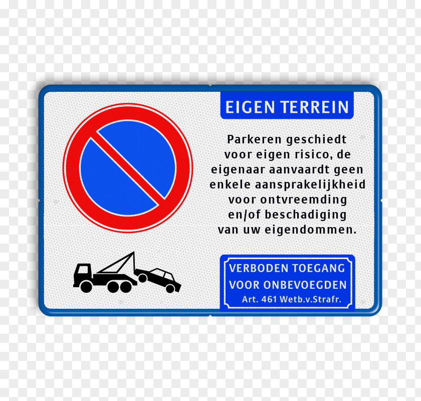 Retro Banner Blue RAL Colour Standard Aansprakelijkheid White Traffic Sign PNG